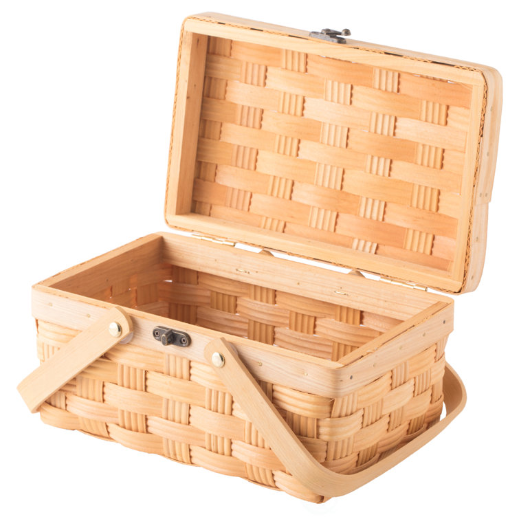 August Grove® Woodchip Picnic Basket Wayfair Canada